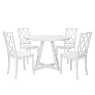Thumbnail 1: Linon Linon Mayfair 5 Pc. Round Dining Set Grey 