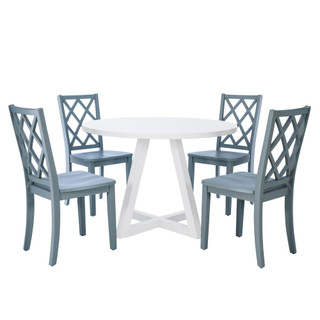 Thumbnail 1: Linon Linon Mayfair 5 Pc. Round Dining Set Grey 