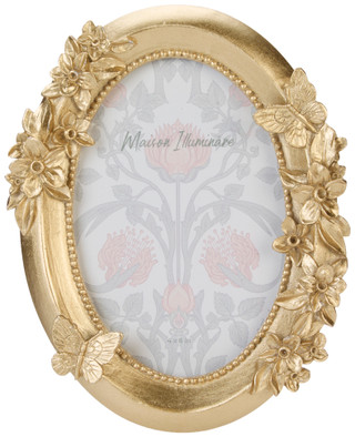 Thumbnail 1: Sagebrook Home Resin Floral Butterfly Picture Frame 