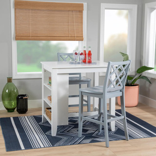 Thumbnail 3: Linon Linon Mayfair 3 Pc. Counter Height Space Saver Dining Set  