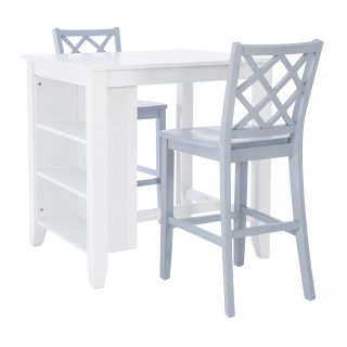 Thumbnail 1: Linon Linon Mayfair 3 Pc. Counter Height Space Saver Dining Set  