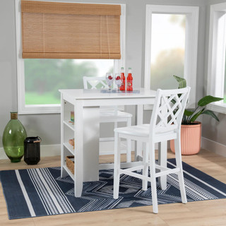 Thumbnail 4: Linon Linon Mayfair 3 Pc. Counter Height Space Saver Dining Set  