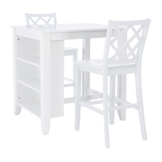 Thumbnail 1: Linon Linon Mayfair 3 Pc. Counter Height Space Saver Dining Set  