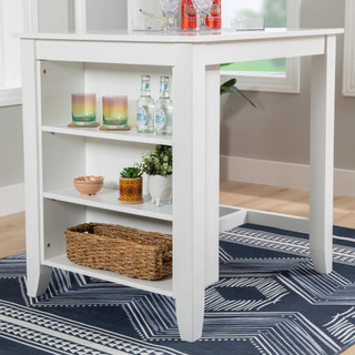 Thumbnail 11: Linon Linon Mayfair 3 Pc. Counter Height Space Saver Dining Set  