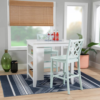 Thumbnail 4: Linon Linon Mayfair 3 Pc. Counter Height Space Saver Dining Set  