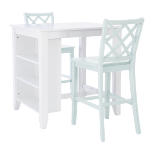 Thumbnail 1: Linon Linon Mayfair 3 Pc. Counter Height Space Saver Dining Set  