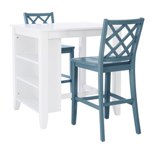 Thumbnail 1: Linon Linon Mayfair 3 Pc. Counter Height Space Saver Dining Set  
