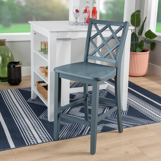 Thumbnail 4: Linon Linon Mayfair 3 Pc. Counter Height Space Saver Dining Set  