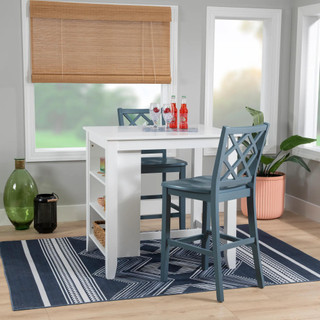 Thumbnail 9: Linon Linon Mayfair 3 Pc. Counter Height Space Saver Dining Set  