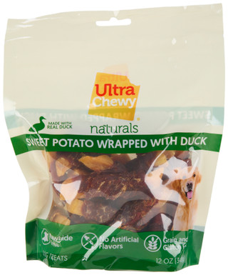 Thumbnail 1: Ultra Chewy 12 oz Sweet Potato Wrapped w/ Duck Dog Treats 