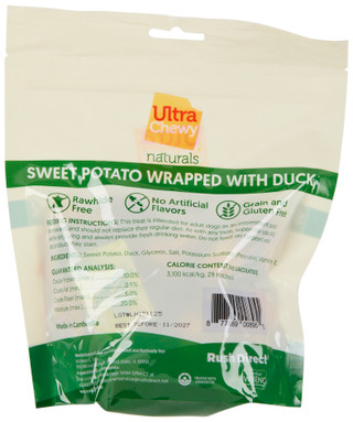 Thumbnail 2: Ultra Chewy 12 oz Sweet Potato Wrapped w/ Duck Dog Treats 