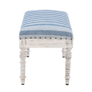 Thumbnail 3: Linon Linon Shelly Upholstered Wood Seashell Bench  