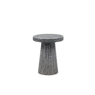 Thumbnail 1: Linon Linon Percola Black Capiz Side Table 