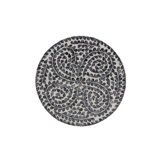 Thumbnail 2: Linon Linon Percola Black Capiz Side Table 