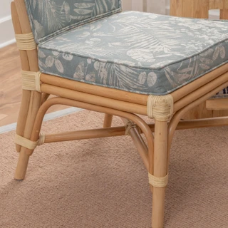 Thumbnail 3: Linon Linon Rankin 2 Pc. Bamboo Accent Chair in Floral Set  