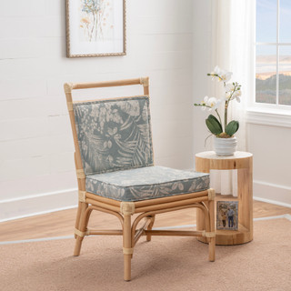Thumbnail 9: Linon Linon Rankin 2 Pc. Bamboo Accent Chair in Floral Set  