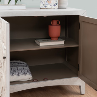 Thumbnail 2: Linon Linon Palmyra 32 in.  2 Door Storage Cabinet 