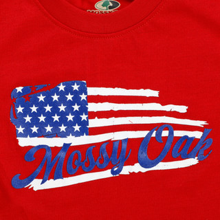 Thumbnail 2: Mossy Oak Little Boy 2 Pc Americana Tee & Gym Shorts Set 