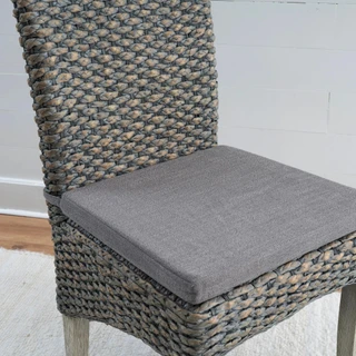 Thumbnail 5: Linon Linon Elodie 2 Pc. Seagrass Dining Chair Brown Set 
