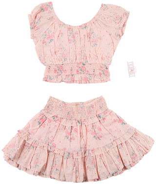 Thumbnail 2: Tween Diva Big Girls 2 Pc  Eyelet Skirt Set 