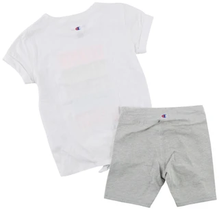 Thumbnail 2: Champion Little Girls 2 Pc Biker Short Set 