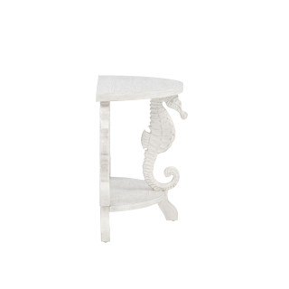 Thumbnail 2: Linon Linon Triton Distressed Seahorse Demilune Table  