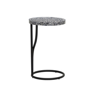 Thumbnail 3: Linon Linon Padget Capiz Round Metal Side Table 