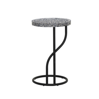 Thumbnail 9: Linon Linon Padget Capiz Round Metal Side Table 