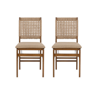 Thumbnail 4: Linon Linon Norwich Woven Back Folding Chair  