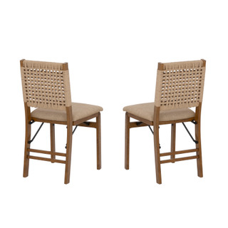 Thumbnail 6: Linon Linon Norwich Woven Back Folding Chair  