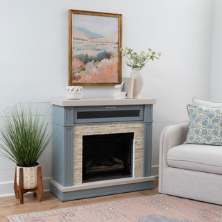 Thumbnail 11: Linon Linon Ephersyn Fireplace 