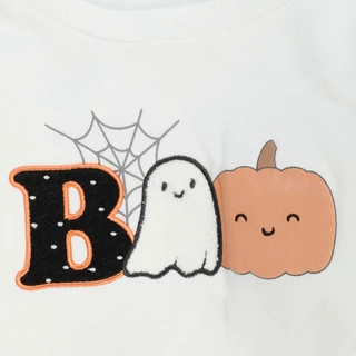 Thumbnail 2: Lila & Jack Toddler Girls 2 Pc Boo Shirt & Flare Pants Set 