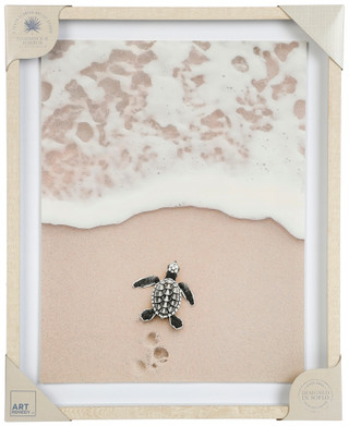 Thumbnail 1: Hammock & Harbor 16x20 Sea Turtle Wall Art 