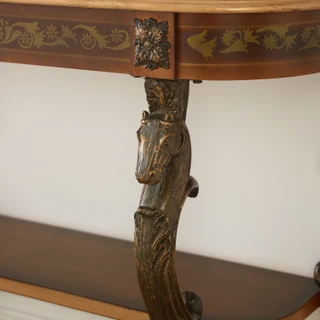 Thumbnail 6: Linon Linon Flicka Console With Cast Legs 