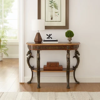 Thumbnail 8: Linon Linon Flicka Console With Cast Legs 