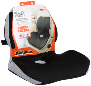 Thumbnail 1: Black + Decker Lumbar & Seat Cushion Combo 