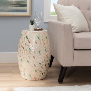 Thumbnail 2: Linon Linon Pattison Drum Table Fish 