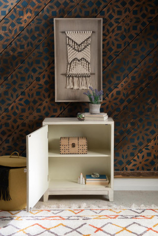Thumbnail 4: Linon Linon Grace Smokey Cabinet 