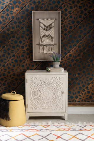 Thumbnail 5: Linon Linon Grace Smokey Cabinet 