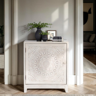 Thumbnail 10: Linon Linon Grace Smokey Cabinet 