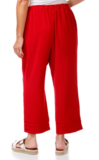 Thumbnail 3: Soho Apparel Women's Drawstring Pleated Hem Capris 