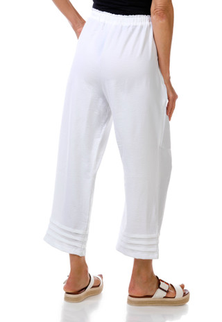 Thumbnail 3: Soho Apparel Women's Pull-On Drawstring Pleated Hem Pants 
