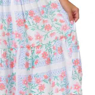 Thumbnail 3: Trixxi Juniors Sleeveless Floral Smock Bust Tiered Maxi Dress 