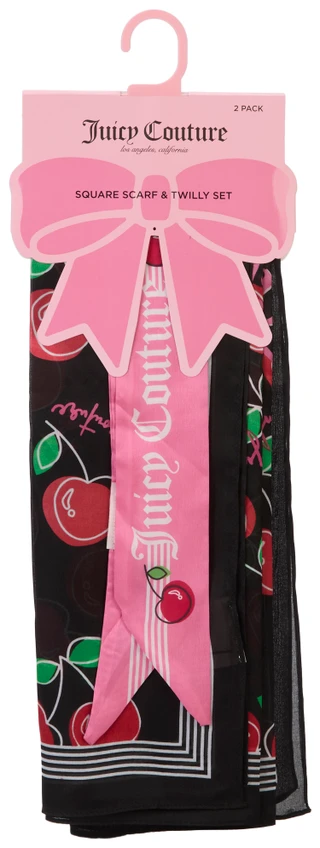 Thumbnail 1: Juicy Couture Multi Purpose Square Scarf & Twilly Set 