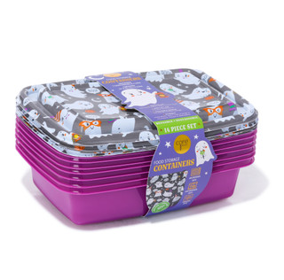 Thumbnail 2: CWC 14 Pk Halloween Food Storage Containers  
