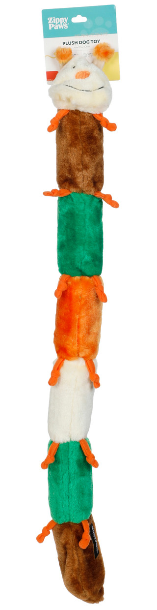 Thumbnail 1: Zippy Paws Zippy the Caterpillar Squeaky Plush Dog Toy 