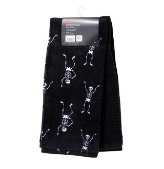 Thumbnail 2: Dream Home 2 Pk Halloween Skeleton Kitchen Towels  