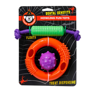 Thumbnail 1: CHASE N CHOMP 3 Pk Howling Fun Dog Toys  