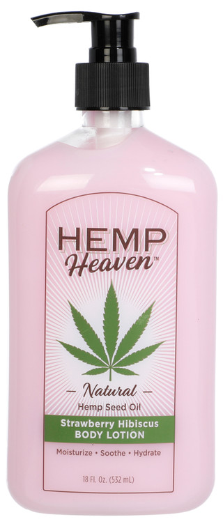 Thumbnail 2: Hemp Heaven 18 oz Strawberry Hibiscus Body Lotion 