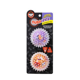 Thumbnail 1: CHASE N CHOMP 2 Pk Dental Chase & Chew Dog Toy Balls  